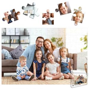 Puzzle personnalis&eacute; 60/120/200/500/1000 pi&egrave;ces, Puzzle personnalis&eacute; &agrave; partir de Vos Propres Photos, Bois personnalis&eacute; avec Photo, Cadeaux pour No&euml;l, Mariage, Anniversaire, Famille (Customtion, neuf)