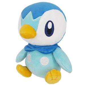 Sanei Pokemon All Star Collection PP89 Piplup 6" Stuffed Plush (magasin spécialisé dans les jouets, neuf)