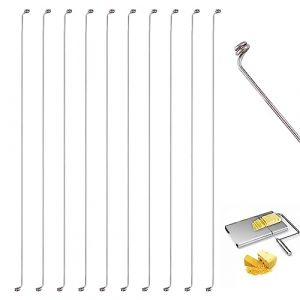 LUTER 10pcs Morceaux Fil de Coupe Fromage, 14cm Fils de Rechange pour Trancheuse à Fromage Fils pour Coupe Fromage pour Trancher les Fromages à Pâte Molle, les Pâtés (iHision, neuf)