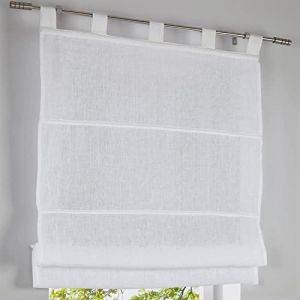 Kutti Store Bateau Metis 100% Pur Lin - Blanc - 45 * 140 cm Hauteur Pattes Compris (Rollos & more, neuf)