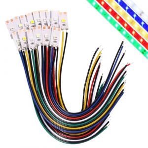 Lyeteung 15 Pièces 17mm 12V - 18V Bandes lumineuses Pré-Câblées, 2835 Modélisme LED, LED SMD Auto-Adhésives Flexibles, Blanc/Rouge/Jaune/Bleu/Vert (Lyeteung, neuf)