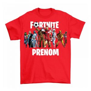 T-Shirt Personnalis&eacute; Marvel Fortnite Kids Texte Pr&eacute;nom T-Shirt Imprim&eacute; Tee Shirt Enfants (T-Personnaliz, neuf)