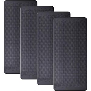 JIMISHA Tapis Antidérapant sur Tableau de Bord 160x73mm (Lot de 4), Anti-Glisse en Silicone Mat Collant Support Voiture pour Téléphone Lunettes Clé Pièces de Monnaie (JIMISHA EU, neuf)