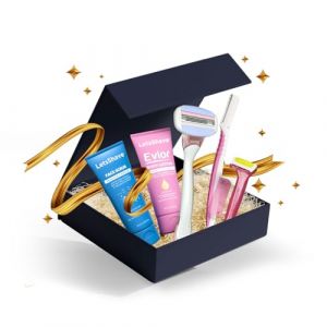 LetsShave Evior 3 Mini Coffret Cadeau pour Femme 1 Rasoir Visage + 1 Rasoir Bikini + 1 Rasoir Corps + 1 Gommage Visage 30ml & 1 Lotion Après-Rasage Corps 30ml Kit de Rasage pour Femme (InfinitEkart, neuf)