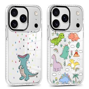 Xylota 2 Pi&egrave;ces Coque pour iPhone 17 Pro Max 6,9", Transparente Mignon &Eacute;tui avec Anim&eacute; Motif Animaux, Ultra Mince TPU Souple Silicone Housse Antichoc Protection Case Cover pour iPhone 17 Pro Max (AMCREST HOLDINGS, neuf)