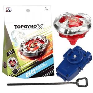 Spinning Deluxe Set,bey-Blade x, Un Tout Nouveau Monde de toupies avec 1 d&eacute;marreur et 1 toupie, &agrave; Assembler avec et en 2 clics (FETYJKLVB, neuf)