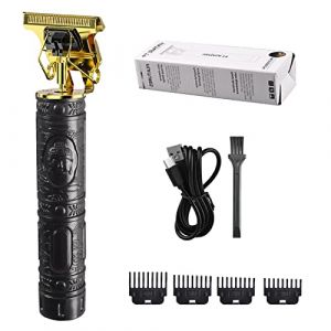 Tondeuse Cheveux Hommes (Noir) - Sans Fil Rasoir Barbe Tondeuse Kit | Kit De Soins De Barbe | Sans Fil Rasoir | Tondeuse À Cheveux Rechargeable Pour Enfant Et Famille (Dubbulon, neuf)