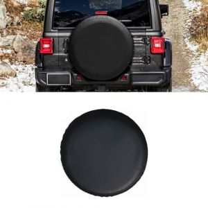VBGURR Housse de roue de secours, étanche et anti-poussière – Housse de protection souple pour roue de secours – Accessoires de voiture (noir, 35,6 cm) (Car Supplies Home, neuf)