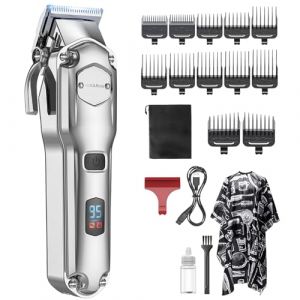 Jack & Rose Tondeuse cheveux hommes, tondeuse à cheveux pro sans Fil, IPX7 Étanche, Recharge USB, Coupe Barbe & Cheveux Homme avec indicateur LED (Jack&Rose Direct, neuf)
