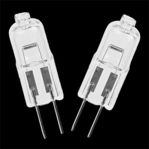 JZLBBC Cristalline Capsule Halogène G4 6V 12V 24V 220V Ampoules halogènes G4 10W 20W 35W 50W Lampe halogène tungstène blanc chaud 5PC 220V-50W (Caihongstron, neuf)