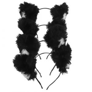 ibasenice 4 pi&egrave;ces Bandeau Oreilles Renard Fausse Fourrure Douce Serre-t&ecirc;te Animal Mignon pour Filles Accessoire Cosplay L&eacute;ger et Confortable pour F&ecirc;te Halloween et D&eacute;guisement (The taste of cooking, neuf)