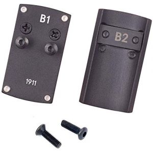 Tactical Area Optique Beretta 92 Glock 17 19 22 1911 Plaque adaptatrice de Serrage pour Plaque de vis&eacute;e pour Support Red Dot Burris Sightmark Vortex Mini Glock (OAREA, neuf)