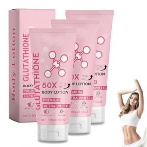 Lotion corporelle tonifiante au glutathion 50 x, crème au glutathion pour le visage, lotion corporelle tonifiante, lotion corporelle éclaircissante, crème hydratante et douce pour la peau (Guangzhoujinmianshangmaoyouxiangongsi, neuf)