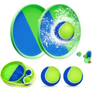 Balle Raquette Scratch Jeux,Enfants Catch Ball Jouet,Jouet Plage Jardin Piscine Exterieur Interieur Plein Air Parc Cour Jeu pour 3 5 4 6 7 8 9 10 11 12 Ans Enfant Fille Adulte (ZouJunjwds, neuf)