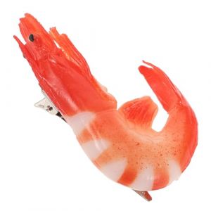 BESPORTBLE Barrette Cheveux Simul&eacute;e Crevette &Eacute;pingle et Accessoire Original pour Coiffure et &Eacute;v&eacute;nements Clip Mignon Cartoon (Giovanna Baillie, neuf)