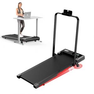 Tapis de Course Pliable 4 en 1 avec Pente 9% – Tapis de Marche Bureau Silencieux (Moteur 2,5CV, 1-8 km/h) – Écran LCD, Structure Renforcée 140kg – pour Maison & Appartement (ApexPrime Sports, neuf)