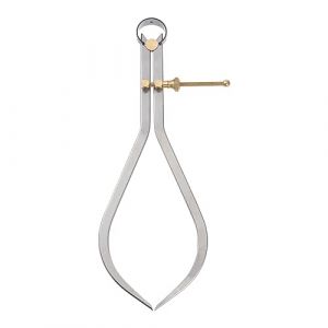 sourcing map Ressort Joint &Eacute;trier 10 pouce /250mm Acier Ressort Ext&eacute;rieur &Eacute;trier avec Laiton pointe Appui pour Bois Tournage Tour Travail (Weisser Berg, neuf)