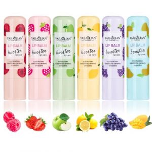 Holzsammlung Ensemble de Baume à Lèvres aux Fruits 6pcs, Rouge à Lèvres Magique Changeant de Couleur, Protégeant Les Lèvres pendant 24 Heures (TeencentsMallEU, neuf)