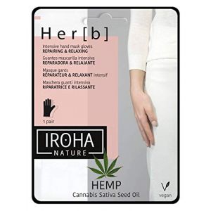 Iroha Nature - Masques Gants pour les Mains - HEMP - Réparateur & Relaxant (La boutique d'Elsa, neuf)
