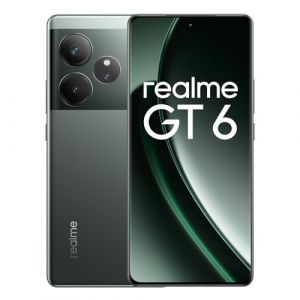 realme GT6 Smartphone 5G 12+256GB, Snapdragon 8s Gen 3, écran 6000 nits, caméra Sony LYT-808 OIS, Charge SUPERVOOC 120W, Batterie Longue durée 5500mAh, Razor Green (Pas d'adaptateur) (KAILIY, neuf)