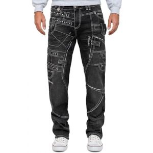 KOSMO LUPO Herren Jeans KM001-2 Grey W31/L32 (bans24, neuf)