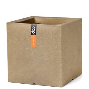 Capi Europe - Pot carr&eacute; Smooth NL - 50x50 - Beige - Ouverture &Oslash;50 - Pot int&eacute;rieur et ext&eacute;rieur - KBE904 (Potonline, neuf)