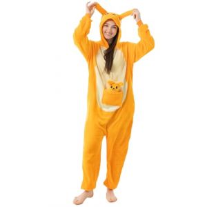 Katara 1744 - Grenouill&egrave;re Combinaison pour Adultes Tenue de Nuit Pyjama Kigurumi - Taille L 165-175cm Kangourou (Corimori (Envoi rapide), neuf)