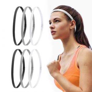 Zeayebsr 6 Pcs Bandeaux Cheveux Homme, serre tete homme,bandeau cheveux,headband,Bandeau Cheveux &Eacute;lastique Homme Bandeau Cheveux Sport Antid&eacute;rapants pour Yoga Football Jogging Femmes Hommes (Zeaye, neuf)