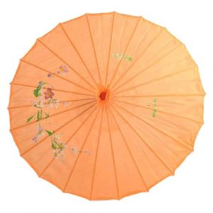 Generico LA! Parapluie Oriental de Soie Chinois Style Vintage Parapluie Femmes Décoratives Danse Photographie Décor Parasol, orange., Circonferenza 63 centimetri (ilpuntoesclamativo, neuf)