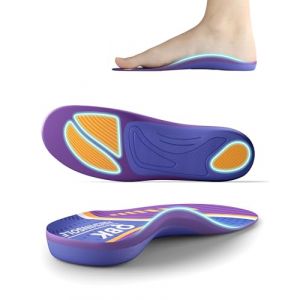QBK Semelles Orthopédiques Semelle Pied Plat Semelle Gel Pour Epine Calcaneenne Soutien Voute Plantaire Epine Calcaneenne Confort Absorbant Les Chocs Unisexe XS Violet (QBK-EU, neuf)
