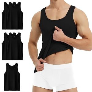 YouShow Débardeur Homme Noir Maillot de Corps 100% Coton Lot de 5 Marcel de Sport Homme XXL (YouShow FR, neuf)