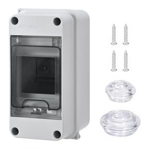 Szaboviktoria coffret electrique etanche Avec 3 Modules, Cache Tableau Electrique, boitier etanche exterieur, boitier de distribution en saillie Pour le Jardin Ou Les Espaces extérieurs (Sapeevi Store, neuf)