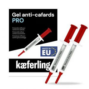 Novokill ROACH GEL PRO 2 x 10g &ndash; gel anti cafards &agrave; effet retard&eacute; &ndash; produit puissant professionnel &ndash; seringue pour application pr&eacute;cise &ndash; gel anti cafard puissant longue dur&eacute;e (k&aelig;ferling, neuf)