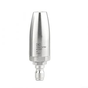 Buse turbo de nettoyeur haute pression en acier inoxydable, embout rotatif &agrave; 360&deg; avec connexion rapide 1/4, pour jardin, all&eacute;e, voiture, terrasse (040) (whychstore, neuf)