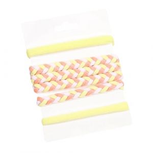 SLXLYH Chouchou coloré tissé doux pour cheveux - Chouchou sportif - Pour femme - Pour queue de cheval - Jaune (anbeidianzi, neuf)