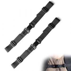 PARFCO Sangle Sac a Dos, 65 x 2,5 cm, 2 Pièces Magnétique Sangles Attache Sac a Dos, Nylon Réglable Sangles de Sac à Dos, Sangl Sac a Dos Noir, pour Cartables Sacs Dos Sport (HHFSM, neuf)