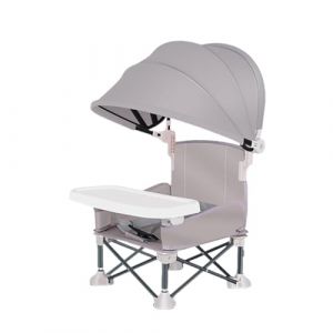 Siège rehausseur de chaise haute, siège rehausseur portable, siège rehausseur pliable, siège rehausseur pour voyage, siège rehausseur compact, siège rehausseur d'extérieur avec pare-soleil pour (ceutmelye, neuf)
