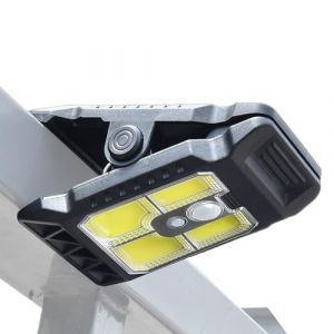 Giwoatln Lumi&egrave;res Solaires &Agrave; Clip Avec D&eacute;tecteur De Mouvement, Lampe Solaire &Agrave; Pince, &Eacute;clairage LED Portable, Petit &Eacute;clairage De S&eacute;curit&eacute; Pour Garage Camping Cl&ocirc;ture Jardin Portail Patio (MingCai Guan, neuf)