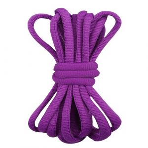 Gendewiner 2 Paires de Lacets Violet 120cm Ovales Sport Demi Ronds - Lacet Pour Asics Gel Nyc, Air Force 1, Lowa, Converse, Nike,Adidas Campus - Lacet de Laces pour Chaussures Baskets (Gendewiner, neuf)