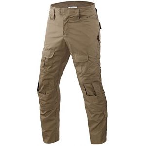 Czen Pantalon de Paintball pour homme, &eacute;quipement de Combat, pantalon tactique BDU, uniforme militaire, pantalon Airsoft, pantalon de chasse (KHAKI,M) (Higold, neuf)