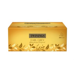 Twinings Earl Grey thé noir 200g, thé noir de Chine, avec le plus fin arôme de bergamote, 100 sachets de thé, Teabags, 1 paquet (1 x 200 g) (SHOP-BOUTIQUE, neuf)