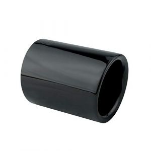 L&P A305 1 Embout echappement noir inox en acier inoxydable poli chrome embout d'&eacute;chappement 76 mm compatible avec BMW OEM 18307622764 18307622762 18308648042 18308648044 de tuyau d'&eacute;chappement 65 mm (Inter-Sale24de, neuf)