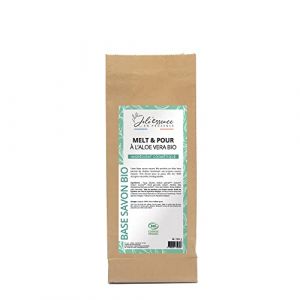 Base savon Melt&Pour Bio à l'Aloé Vera - 200 g - Joli'Essence (Joli'Essence, neuf)