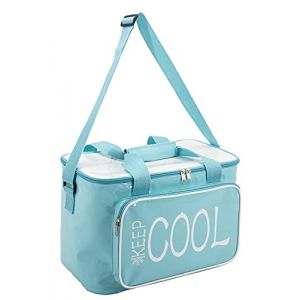 Glacière Isotherme Souple Keep Cool 15L avec Fermeture éclair et Poche de Rangement (Glacière) (✅FR GRENADINE BOUTIQUE✅, neuf)