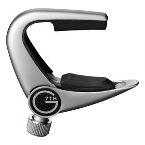 G7th Newport Capodastre Partiel 3 Cordes Argent - L&eacute;ger Avec Contr&ocirc;le de Tension R&eacute;glable - Parfait pour Guitare Acoustique et Guitare &Eacute;lectrique (G7th, The Capo Company, neuf)