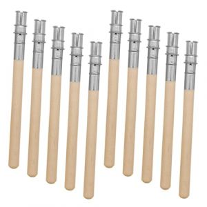 IWOWHERO 10pièces Extendeur De Crayon Pour Sourcils Acier Inoxydable Rallonge Pour Crayons De Couleur Dessin Pratique Pour Artistes Et Étudiants (Langeriy, neuf)