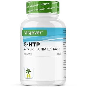 5-HTP - 180 gélules - 100 mg de 5-HTP à partir d'extrait naturel de Griffonia Simplicifolia - 30% de 5-HTP dans les graines - booster d'humeur - purement végétal - vegan (LifeBalance Trading Supplements, neuf)