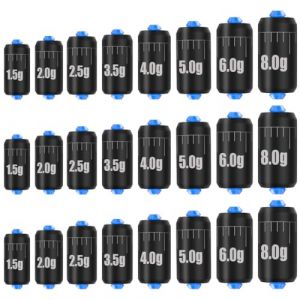 DIFLAX Plomb De Peche Set 24 Pi&egrave;ces Plomb Poire Plomb &agrave; Fond P&ecirc;che en Mer P&ecirc;che Carpe Bombette Turlutte Yamashita Flotteur Pour Mat&eacute;riel de P&ecirc;che (SVF TUNDER PRICE, neuf)