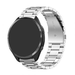 18mm Bracelet Compatible avec Garmin Venu 3S Bracelet, Bande de Montre de Rechange en Acier Inoxydable pour Garmin Venu 3S Smartwatch 41mm, Homme Femme (Argent) (KAREN66, neuf)