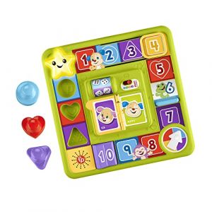 Fisher-Price Laugh & Learn Puppy's Game Jeu de société pour bébé avec musique, Version: UK-Anglais , HRB76 (docsmagic, neuf)